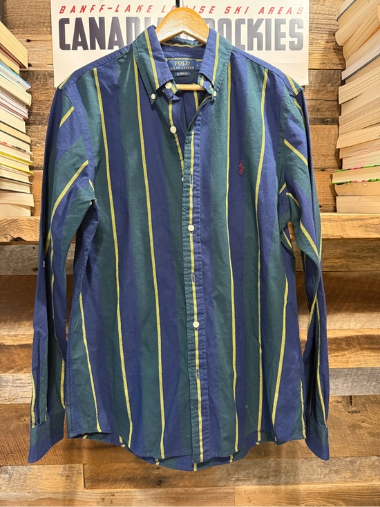 Ralph Lauren Other - Ralph Lauren Navy, Green & Yellow Striped Button-Down Shirt